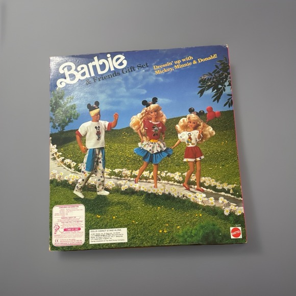1991 Mattel Barbie & Skipper Ken - 3 Dolls Gift Set Dressin' Up w/Mickey 3177 - Picture 2 of 9